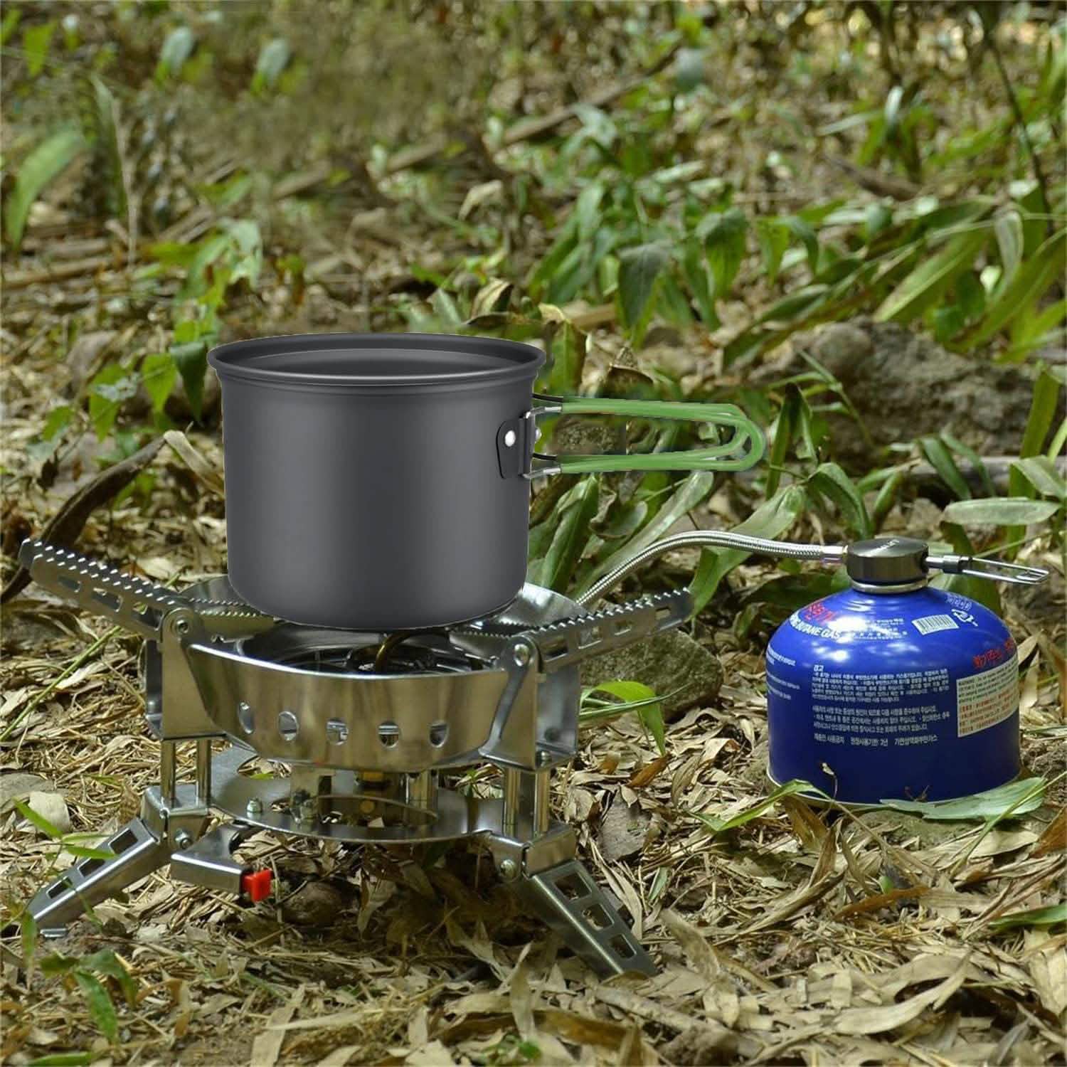 8-Piece: Camping Cooking Ware Set Outdoor Recreation - Tophatter Daily Deals