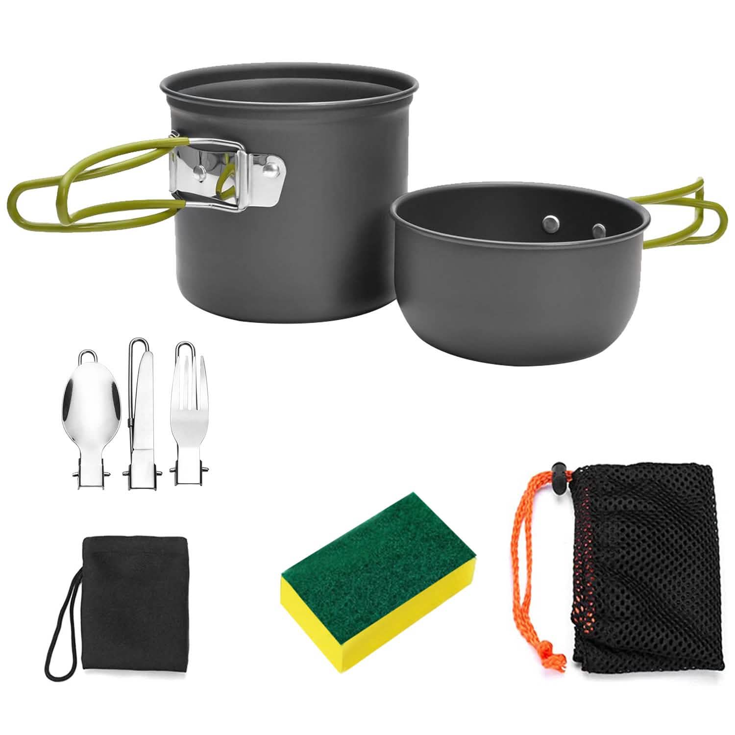 8-Piece: Camping Cooking Ware Set Outdoor Recreation - Tophatter Daily Deals