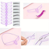 8-Piece: Eyebrow Shaping Stencils Kit - Makeup Tool for Perfect Brows Beauty & Personal Care - Tophatter Daily Deals
