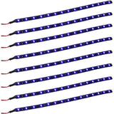 8-Piece: Flexible Waterproof LED Strip Light for Car Blue Automotive - Tophatter Daily Deals