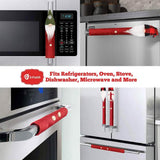 8-Piece: Gnome Christmas Refrigerator Handle Covers Set Seasonal Decor - Tophatter Daily Deals