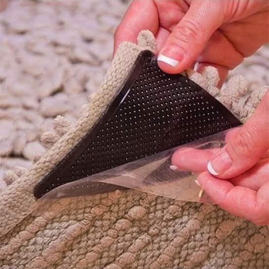 8 Piece: Non-Slip Silicone Mat Grippers Bath - Tophatter Daily Deals