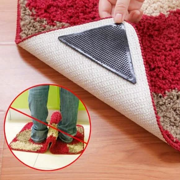 8 Piece: Non-Slip Silicone Mat Grippers Bath - Tophatter Daily Deals