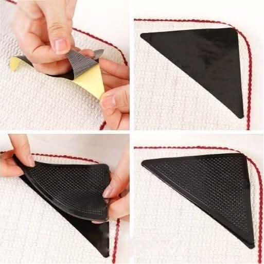 8 Piece: Non-Slip Silicone Mat Grippers Bath - Tophatter Daily Deals