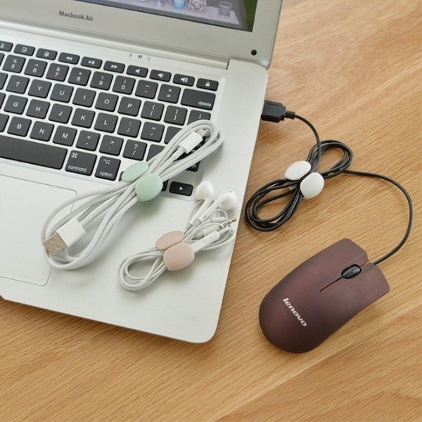 8-Piece: Portable Reusable Cable Clips Organizer Wire Organizer - Tophatter Daily Deals
