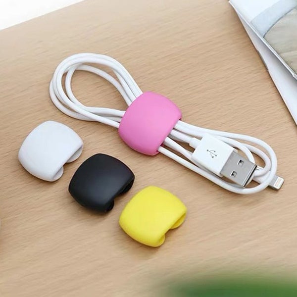 8-Piece: Portable Reusable Cable Clips Organizer Wire Organizer - Tophatter Daily Deals