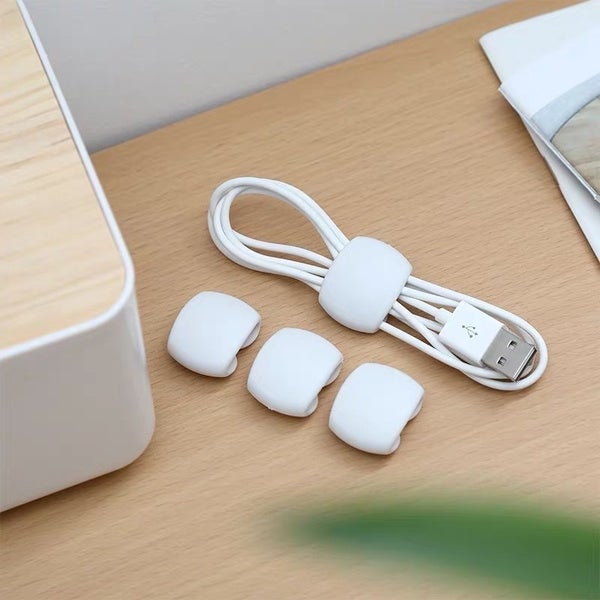 8-Piece: Portable Reusable Cable Clips Organizer Wire Organizer - Tophatter Daily Deals