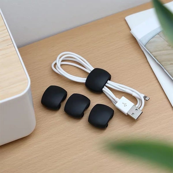 8-Piece: Portable Reusable Cable Clips Organizer Wire Organizer - Tophatter Daily Deals