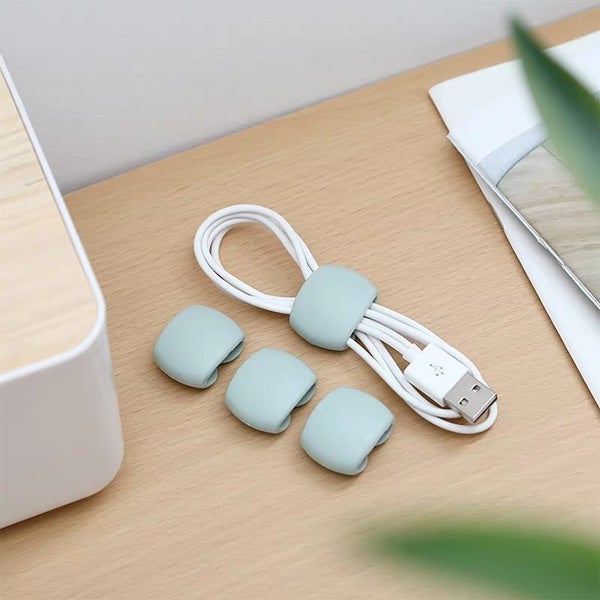 8-Piece: Portable Reusable Cable Clips Organizer Wire Organizer - Tophatter Daily Deals
