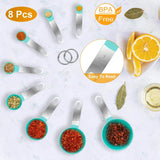 8-Piece Set: Plastic Measuring Spoon Cups Kitchen Tools & Gadgets - Tophatter Daily Deals