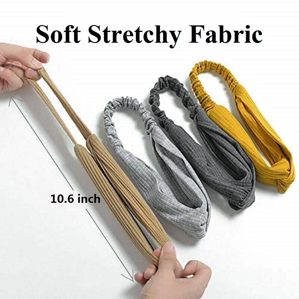 8-Piece: Twist Knotted Boho Stretchy Hair Bands Beauty & Personal Care - Tophatter Daily Deals