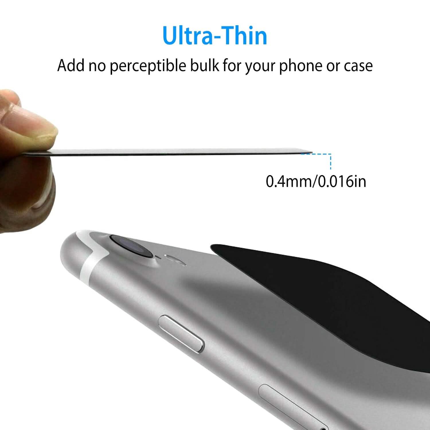 8-Piece: Universal Metal Plates with Strong Adhesive Automotive - Tophatter Daily Deals