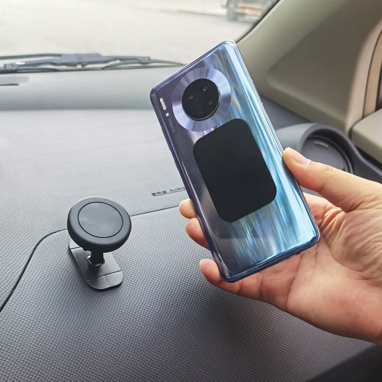 8-Piece: Universal Metal Plates with Strong Adhesive Automotive - Tophatter Daily Deals