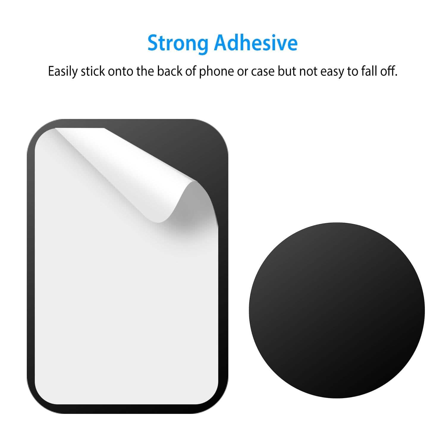 8-Piece: Universal Metal Plates with Strong Adhesive Automotive - Tophatter Daily Deals