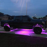 8-Pieces: Auto RGB LED Rock Light Kit Automotive - Tophatter Daily Deals