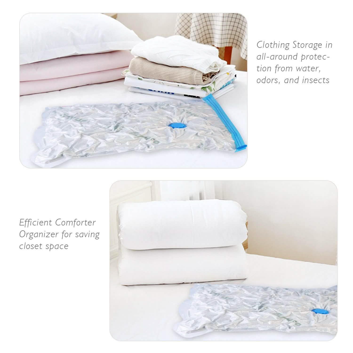 8-Pieces: Compressed Storage Bag Storage & Organization - Tophatter Daily Deals