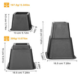 8-Pieces: Furniture Risers Home Improvement - Tophatter Daily Deals