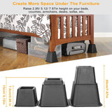 8-Pieces: Furniture Risers Home Improvement - Tophatter Daily Deals