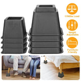 8-Pieces: Furniture Risers Home Improvement - Tophatter Daily Deals