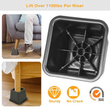 8-Pieces: Furniture Risers Home Improvement - Tophatter Daily Deals