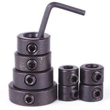 8-Pieces Set: Woodworking Drill Bit Depth Stop Collars Ring Positioner Home Improvement - Tophatter Daily Deals