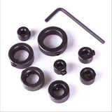 8-Pieces Set: Woodworking Drill Bit Depth Stop Collars Ring Positioner Home Improvement - Tophatter Daily Deals