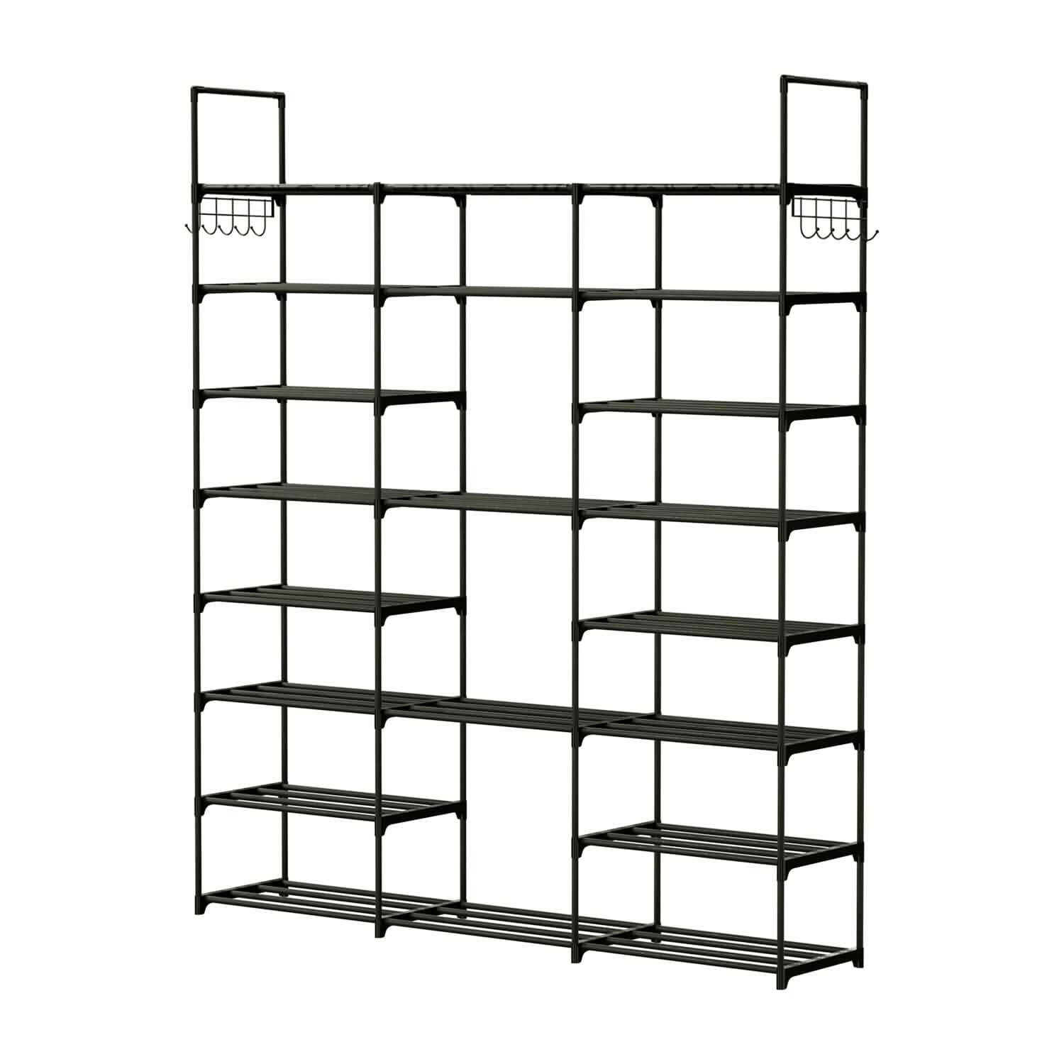 8-Tier Shoe Rack Metal Shoe Storage Shelf Storage & Organization - Tophatter Daily Deals
