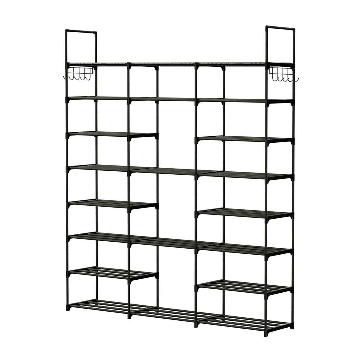 8-Tier Shoe Rack Metal Shoe Storage Shelf Storage & Organization - Tophatter Daily Deals