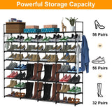 8-Tier Shoe Rack Metal Shoe Storage Shelf Storage & Organization - Tophatter Daily Deals