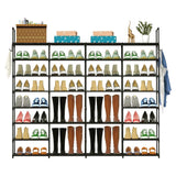 8-Tier Shoe Rack Metal Shoe Storage Shelf Storage & Organization - Tophatter Daily Deals
