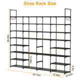 8-Tier Shoe Rack Metal Shoe Storage Shelf Storage & Organization - Tophatter Daily Deals