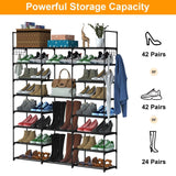 8-Tier Shoe Rack Metal Shoe Storage Shelf Storage & Organization - Tophatter Daily Deals