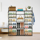 8-Tier Shoe Rack Metal Shoe Storage Shelf Storage & Organization - Tophatter Daily Deals