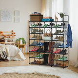 8-Tier Shoe Rack Metal Shoe Storage Shelf Storage & Organization - Tophatter Daily Deals