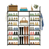8-Tier Shoe Rack Metal Shoe Storage Shelf Storage & Organization - Tophatter Daily Deals