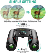 8 x 21 Small Pocket Binoculars Compact Outdoor Recreation - Tophatter Daily Deals