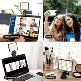 80 LED Clip-On Rechargeable Selfie Ring Light Indoor Lighting - Tophatter Daily Deals