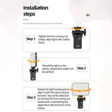 80 LED Clip-On Rechargeable Selfie Ring Light Indoor Lighting - Tophatter Daily Deals