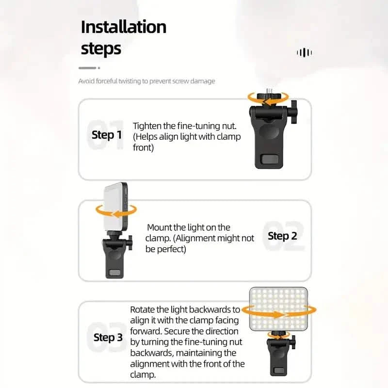 80 LED Clip-On Rechargeable Selfie Ring Light Indoor Lighting - Tophatter Daily Deals