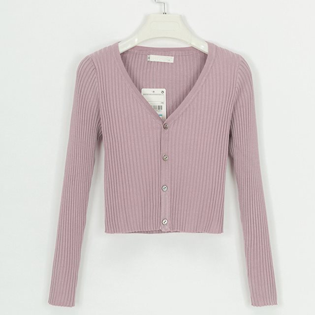 Fitted Womens Cropped Cardigan - Ribbed Knit, Casual Pink 3D Changing Face Moving Picture Frame - Tophatter Daily Deals