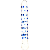 Kinx Dotted Ice Dual Teaser Hand-Blown Glass Dildo Dildo - Tophatter Daily Deals