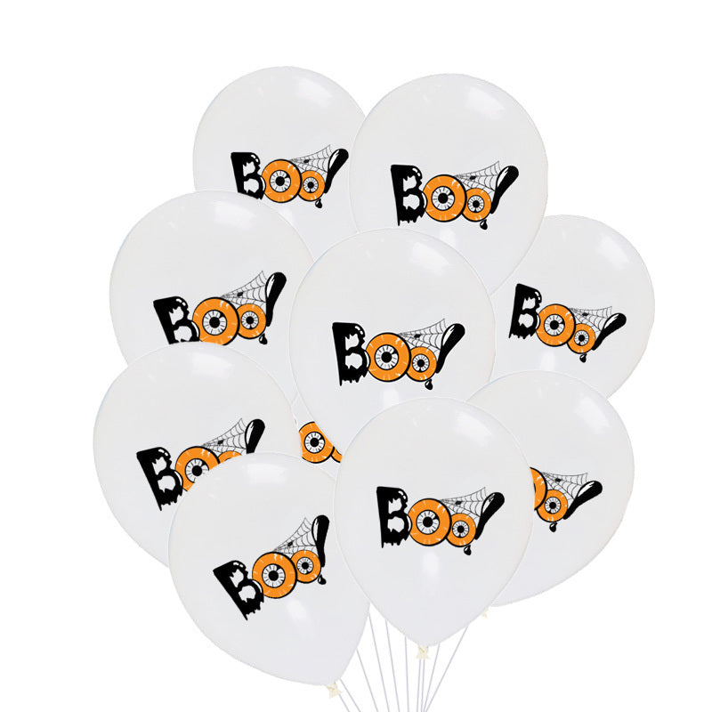 Halloween Balloons Garland Kit Halloween 2025 Party Decor White boo 3D Changing Face Moving Picture Frame - Tophatter Daily Deals