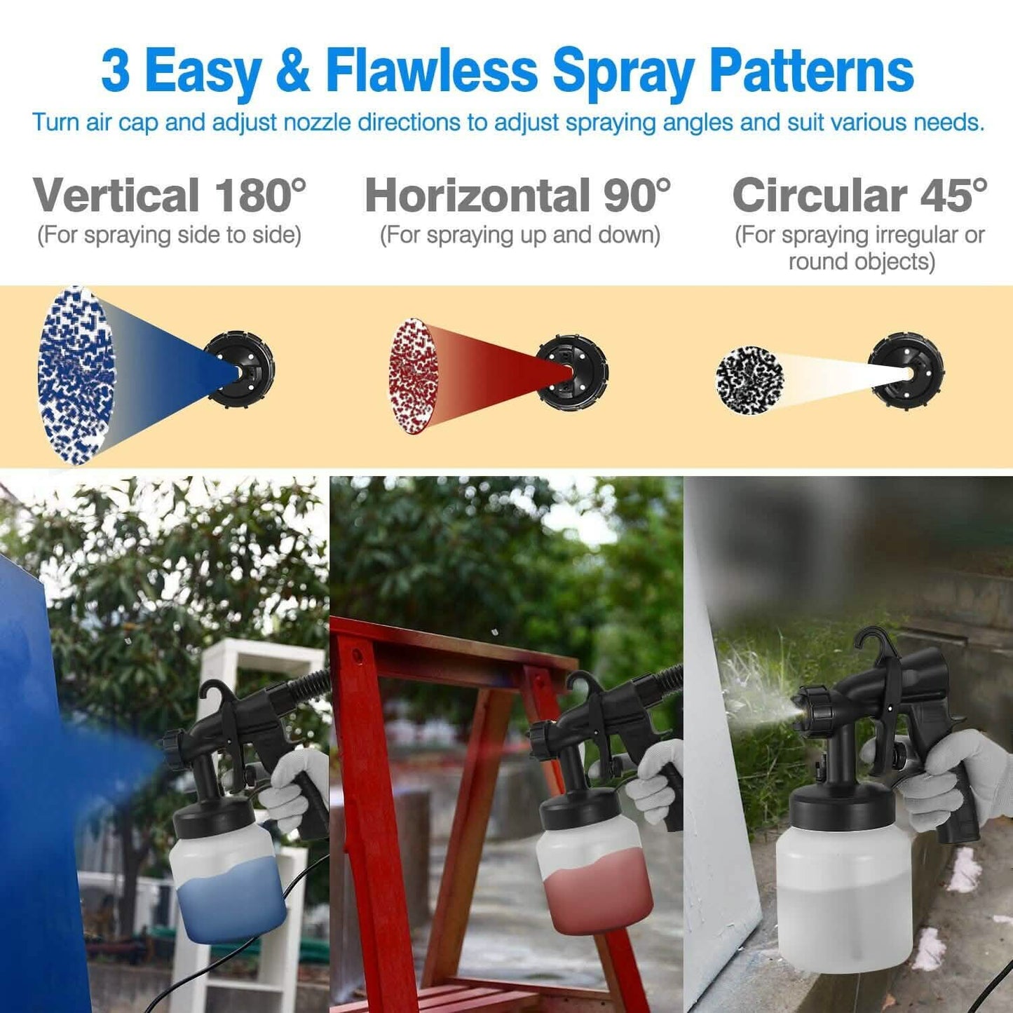 800ML Paint Spray Painter 650W Home Improvement - Tophatter Daily Deals