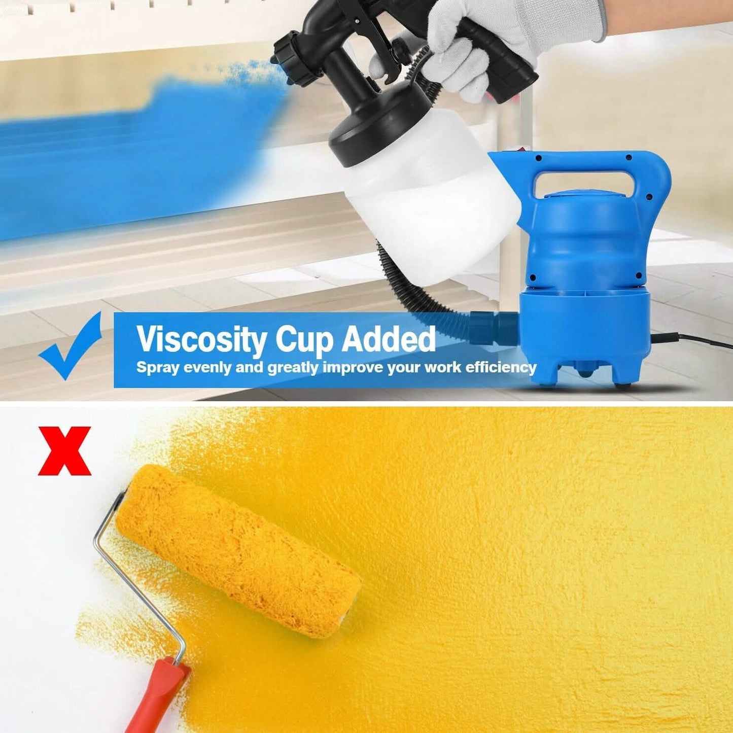 800ML Paint Spray Painter 650W Home Improvement - Tophatter Daily Deals