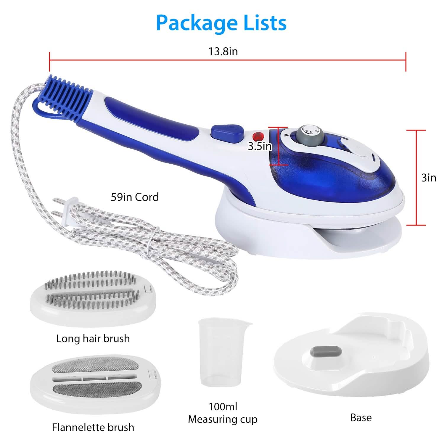 800W Portable Iron Garment Steamer Household Appliances - Tophatter Daily Deals