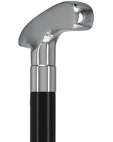 Golf Enthusiast's Chrome Plated Putter Cane: Beechwood Shaft Sports Walking Canes - Tophatter Daily Deals