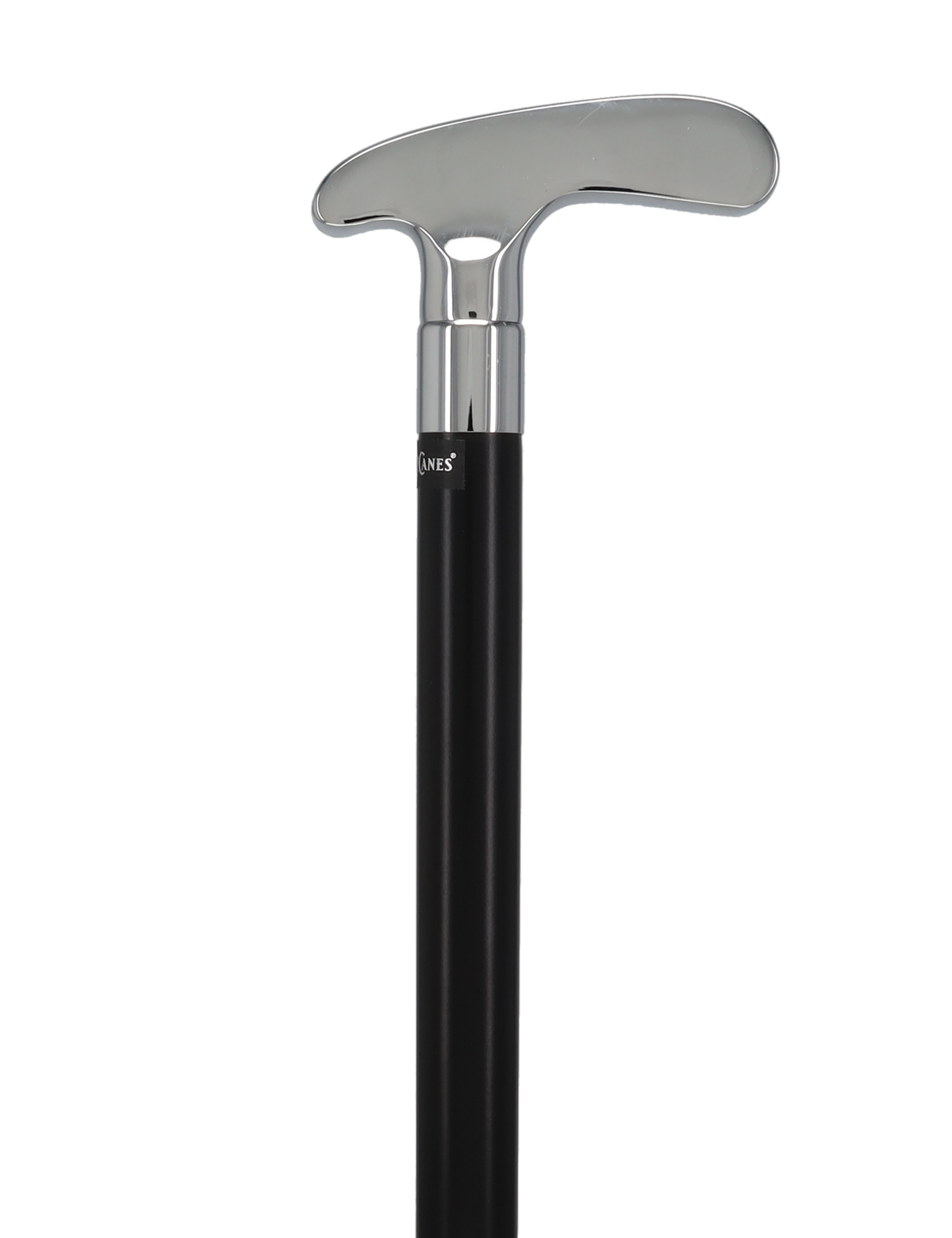 Golf Enthusiast's Chrome Plated Putter Cane: Beechwood Shaft Sports Walking Canes - Tophatter Daily Deals
