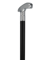 Golf Enthusiast's Chrome Plated Putter Cane: Beechwood Shaft Sports Walking Canes - Tophatter Daily Deals