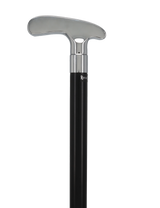 Golf Enthusiast's Chrome Plated Putter Cane: Beechwood Shaft Sports Walking Canes - Tophatter Daily Deals