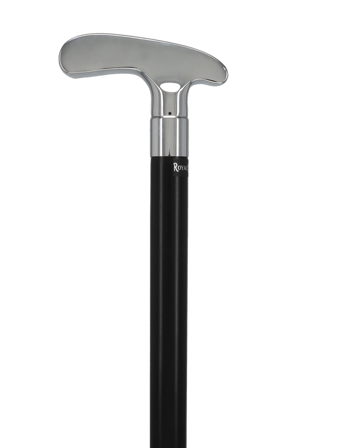 Golf Enthusiast's Chrome Plated Putter Cane: Beechwood Shaft Sports Walking Canes - Tophatter Daily Deals